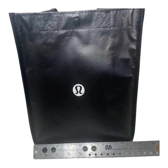 Lululemon Reusable Shopping Beach/Tote Bag Black/White New Large - Picture 8 of 10